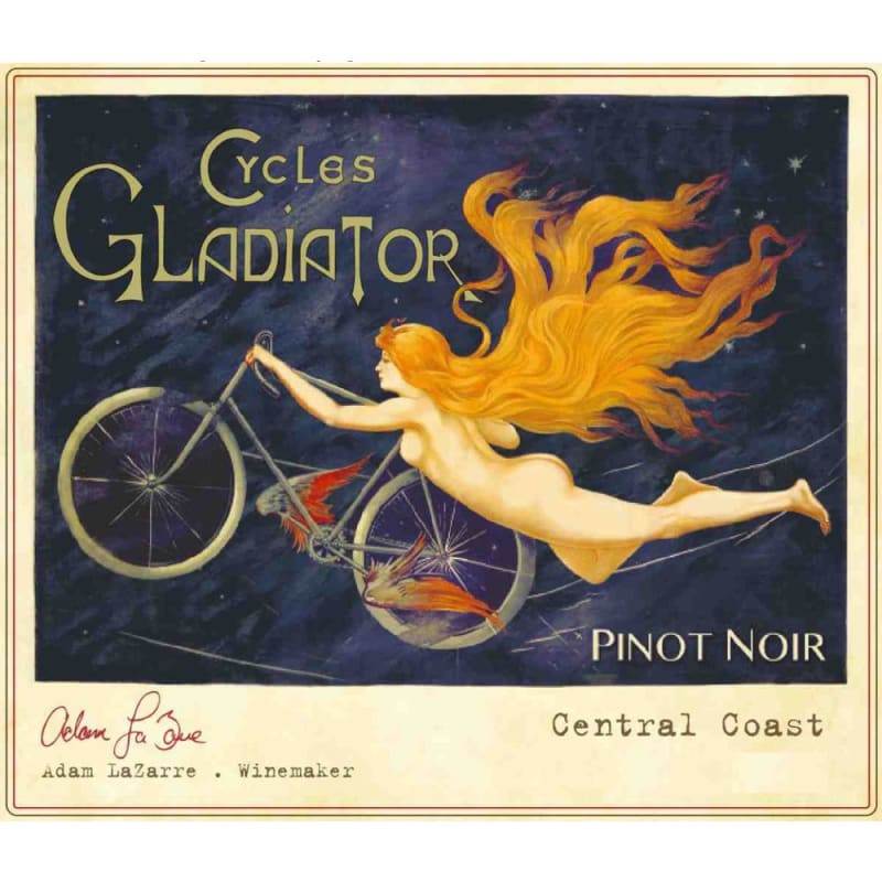 Cycles Gladiator Pinot Noir 2015 Front Label