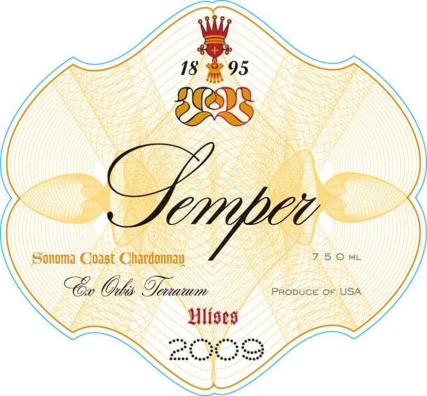 Semper Ulises Vineyard Chardonnay 2009 Front Label