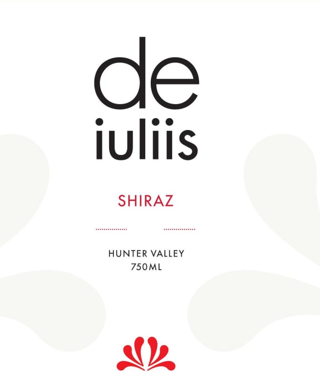 De Iuliis Wines Shiraz 2015 Front Label