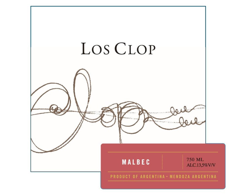 De Los Clop Malbec 2013 Front Label