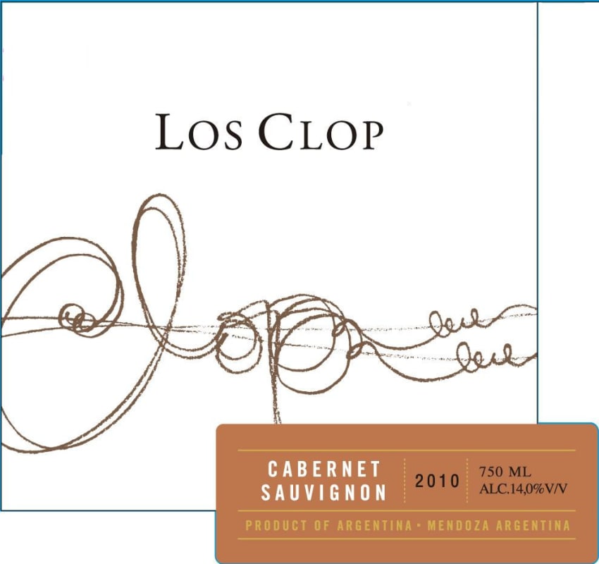 De Los Clop Cabernet Sauvignon 2010 Front Label