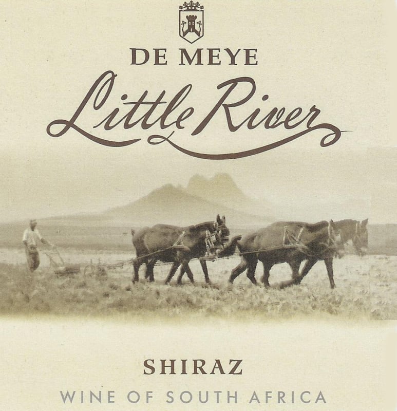 De Meye Wines Little River Range Shiraz 2013 Front Label