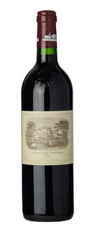Chateau Lafite Rothschild 1998 Front Bottle Shot