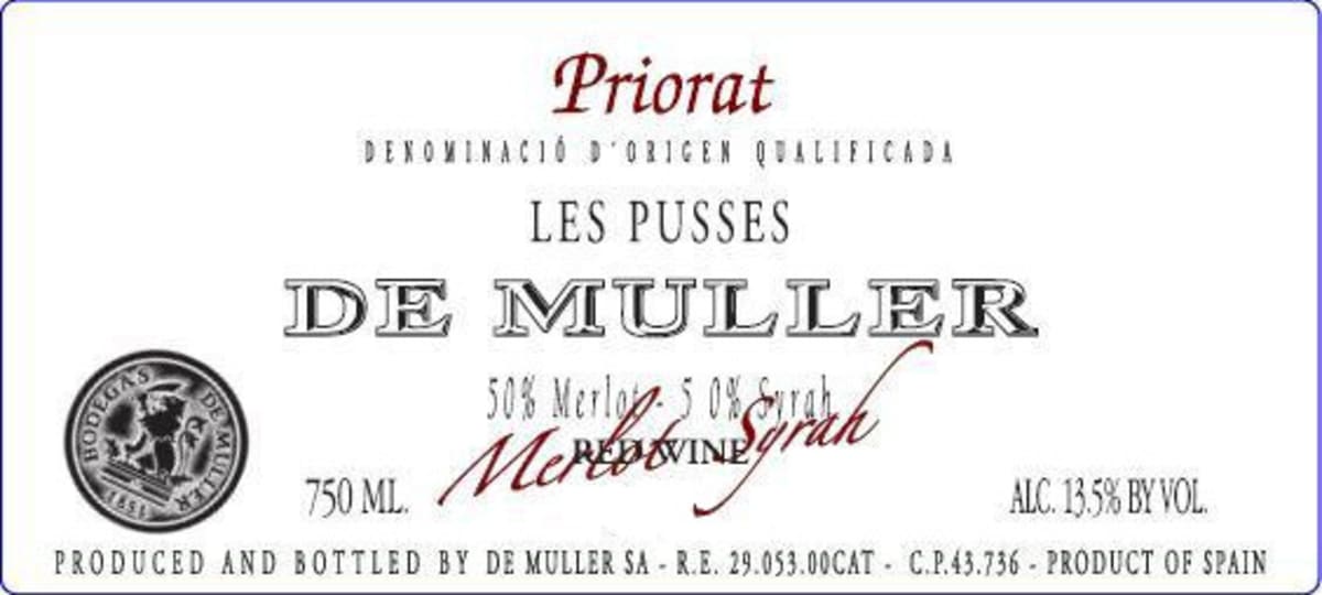 De Muller Les Pusses 2004 Front Label
