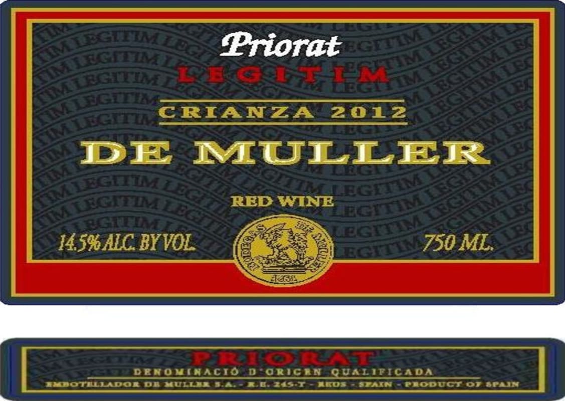 De Muller Legitim Crianca 2012 Front Label