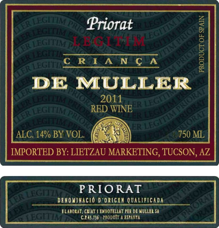 De Muller Legitim Crianca 2011 Front Label