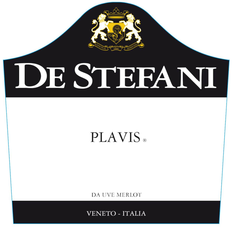De Stefani Veneto Plavis Merlot 2013 Front Label
