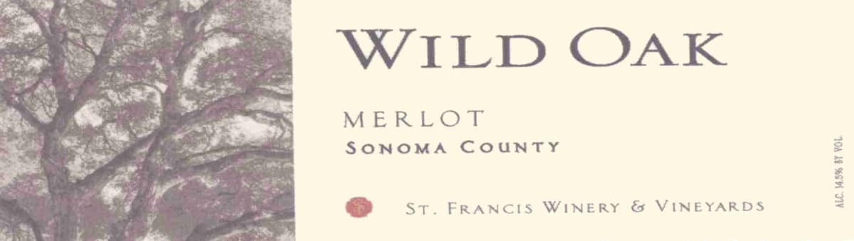 St. Francis Wild Oak Merlot 2004 Front Label