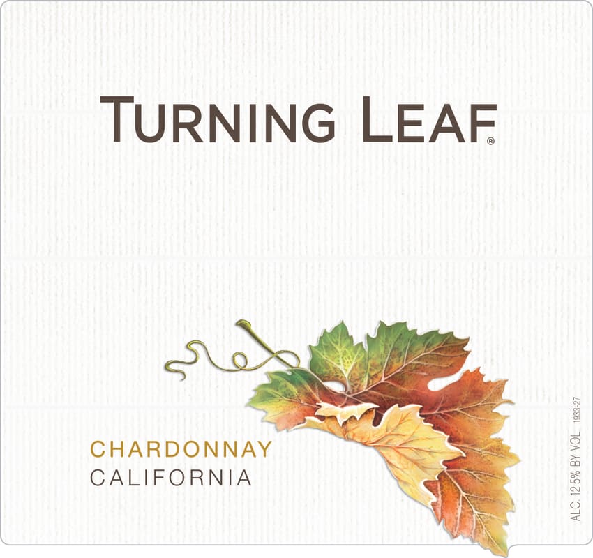 Turning Leaf Chardonnay 2014 Front Label