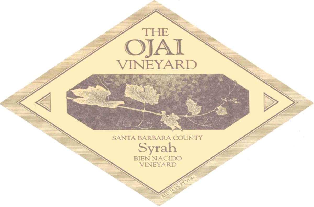 Ojai Bien Nacido Syrah 2004 Front Label