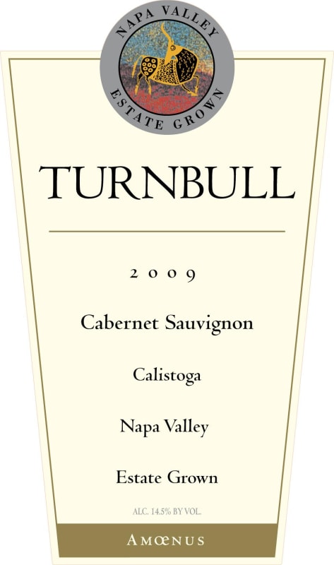 Turnbull Amoenus Vineyard Cabernet Sauvignon 2009 Front Label