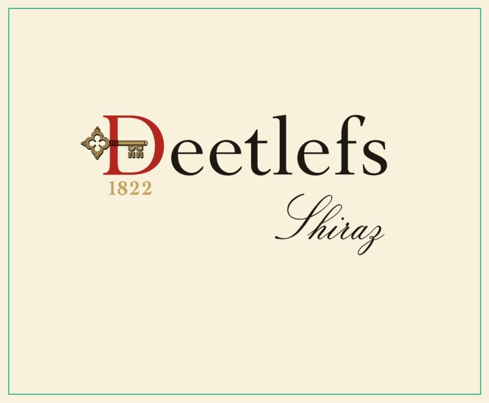 Deetlefs Shiraz 2007 Front Label