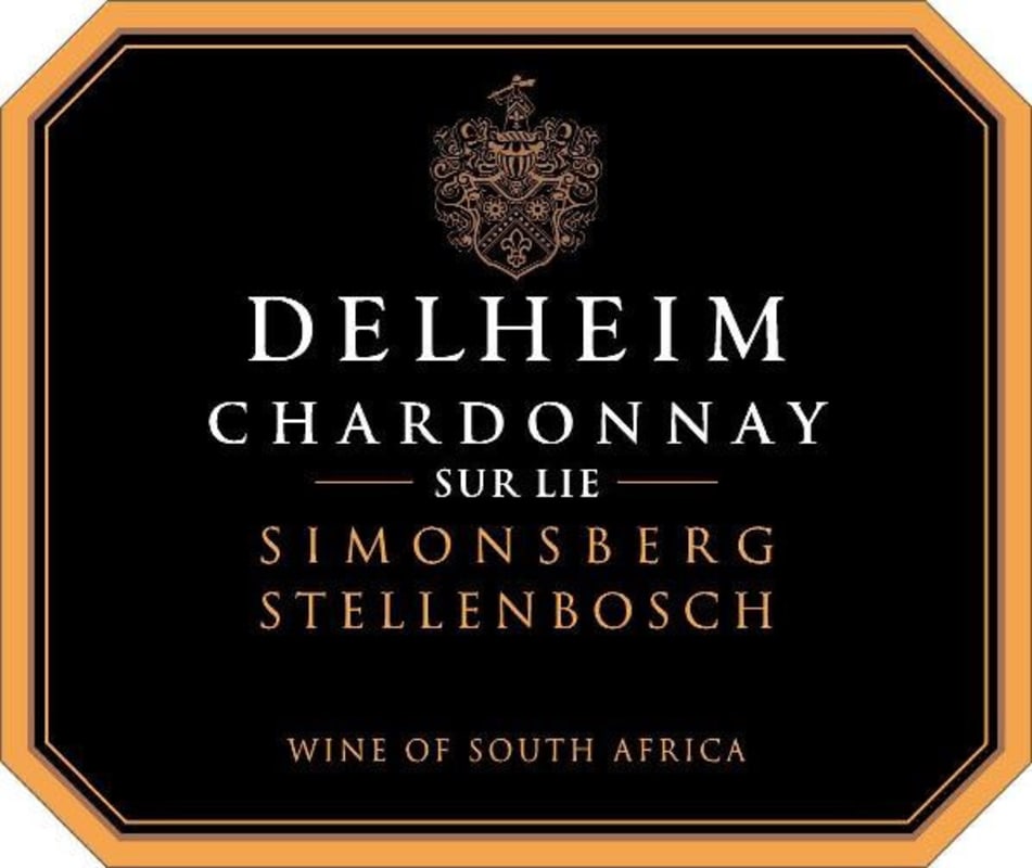 Delheim Wines Sur Lie Chardonnay 2014 Front Label
