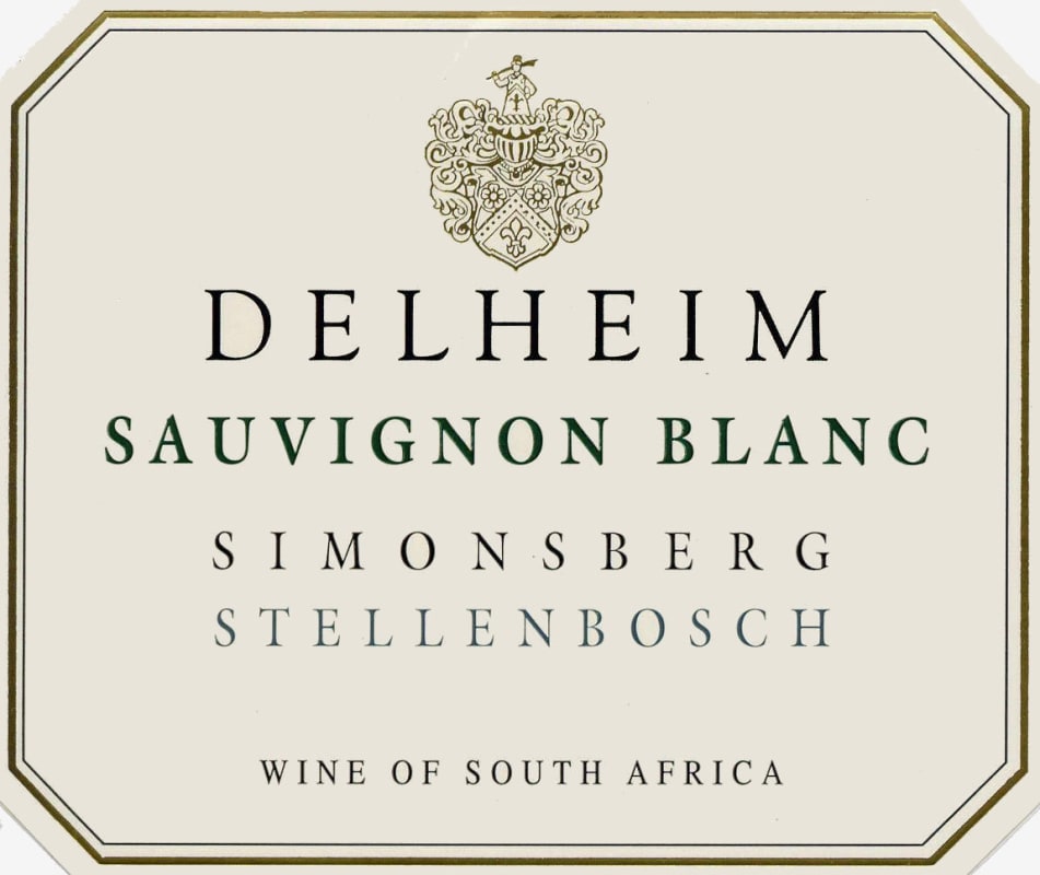 Delheim Wines Sauvignon Blanc 2012 Front Label