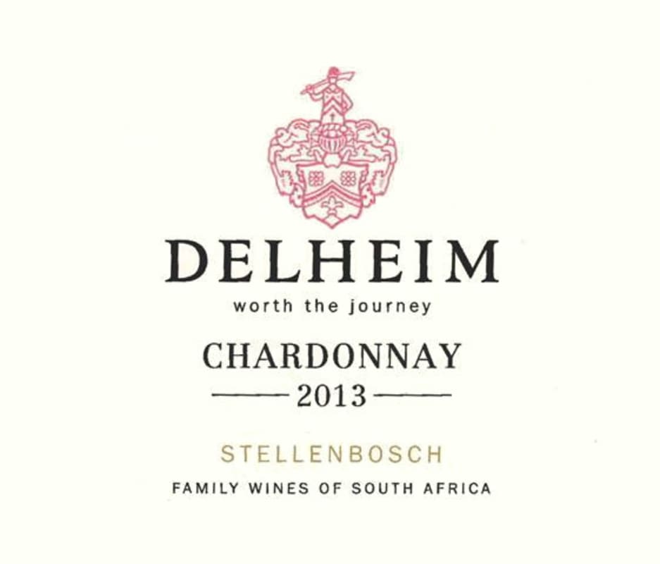 Delheim Wines Chardonnay Semillon 2013 Front Label