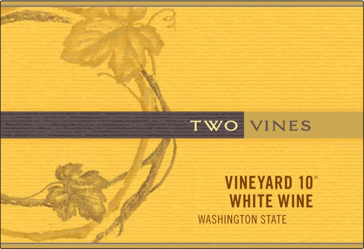 Two Vines Vineyard White 2008 Front Label