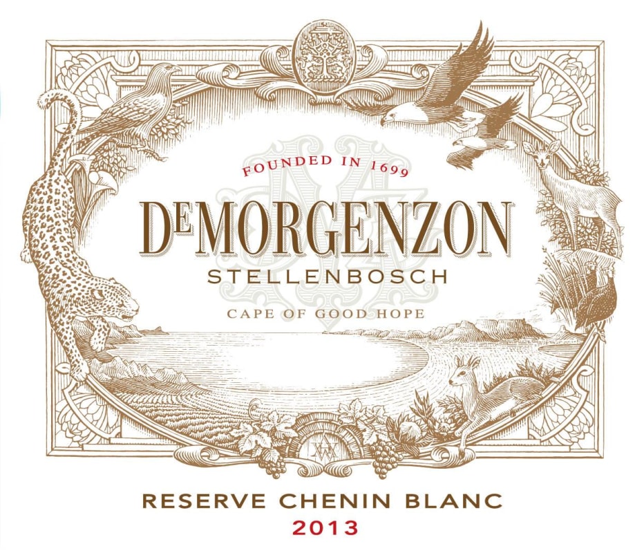 DeMorgenzon Reserve Chenin Blanc 2013 Front Label
