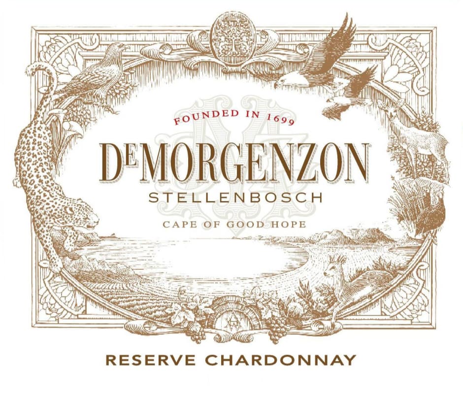 DeMorgenzon Reserve Chardonnay 2015 Front Label