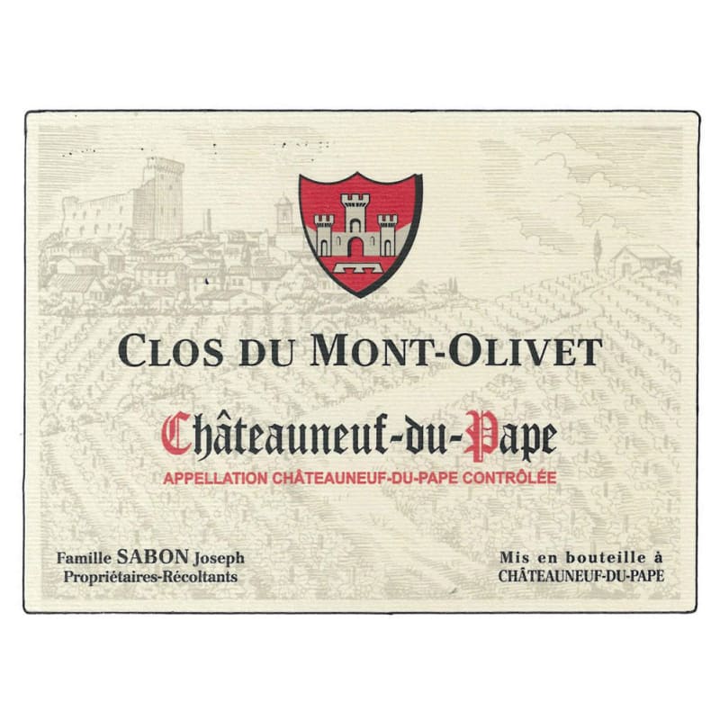 Clos du Mont Olivet Chateauneuf-du-Pape 2015 Front Label