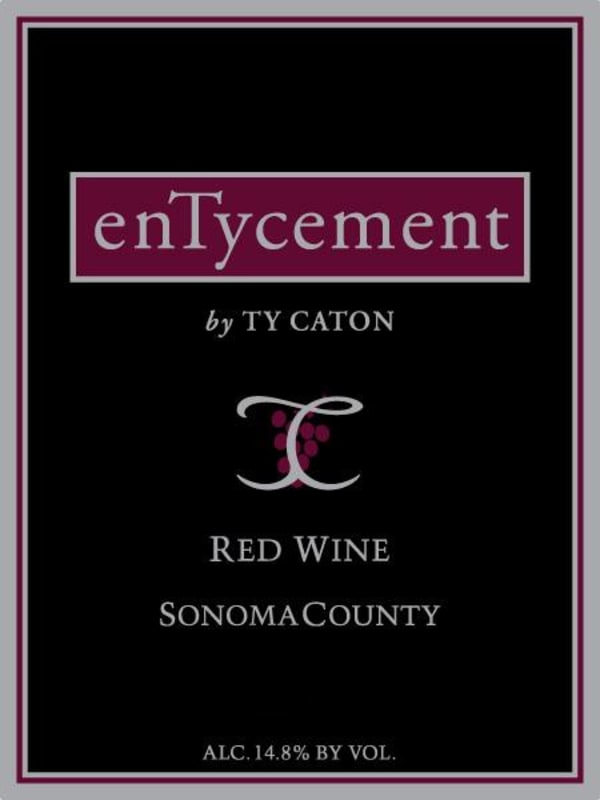 Ty Caton EnTycement Red 2014 Front Label