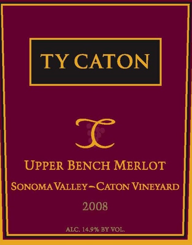 Ty Caton Upper Bench Merlot 2008 Front Label