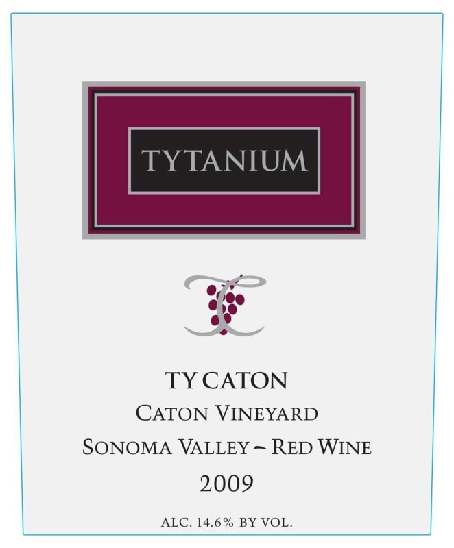 Ty Caton Tytanium Caton Vineyard Red 2009 Front Label