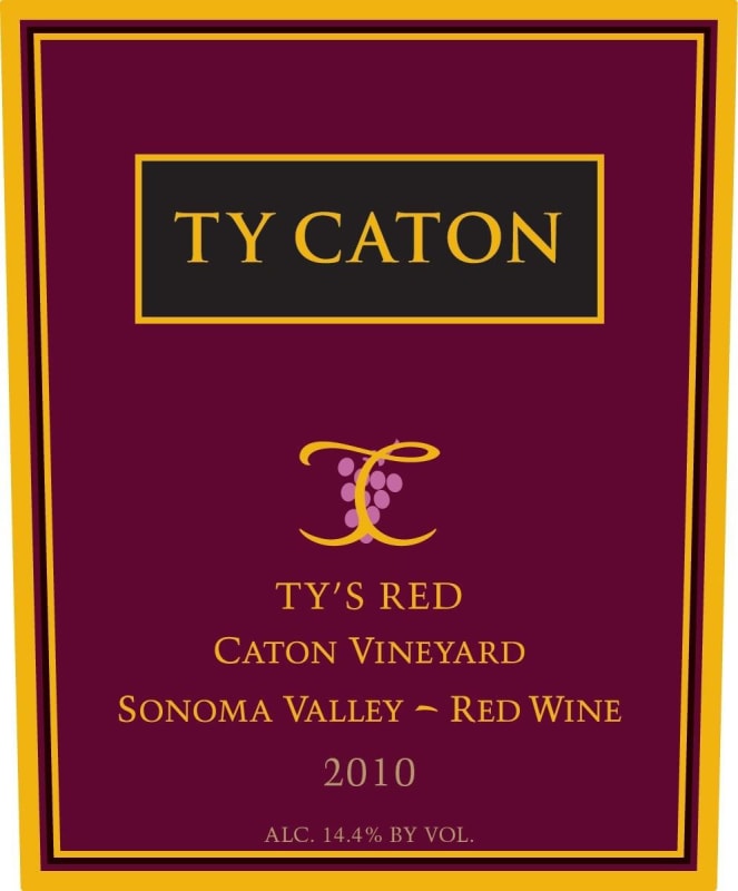 Ty Caton Ty's Red 2010 Front Label