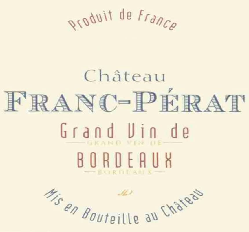 Despagne Chateau Franc-Perat Blanc 2007 Front Label