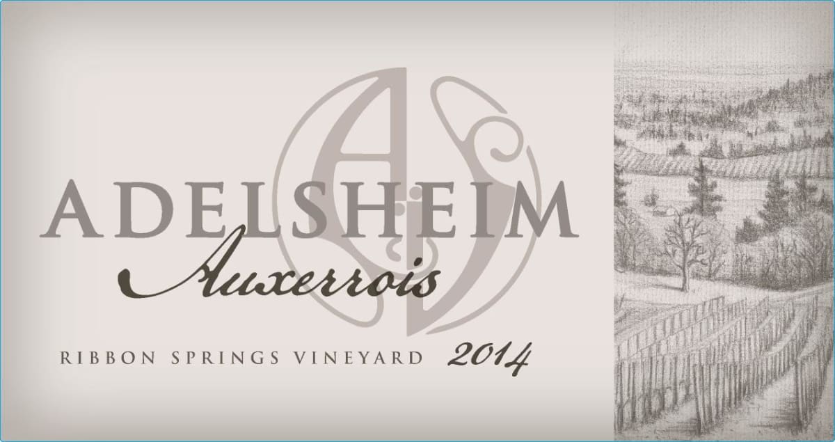 Adelsheim Springs Vineyard Auxerrois 2014 Front Label