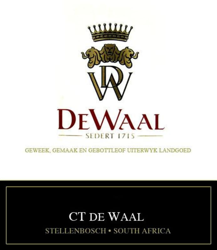 DeWaal Wines CT de Waal Pinotage 2007 Front Label