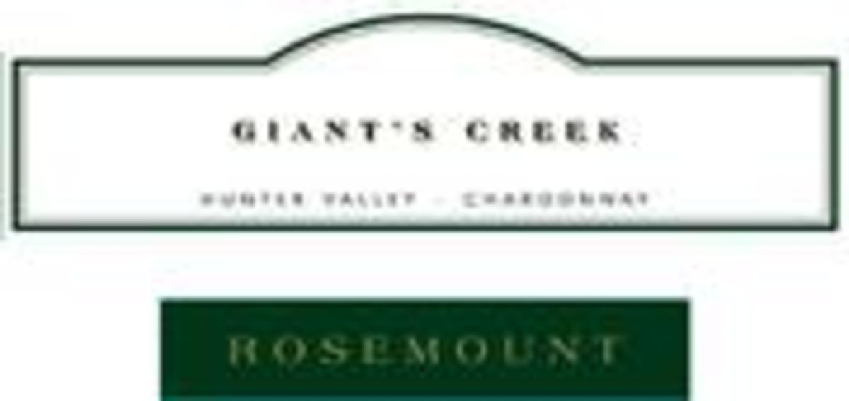Rosemount Giants Creek Chardonnay 1998 Front Label