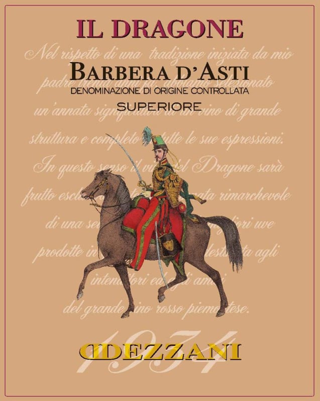 Villa dei Ladri Barbera d'Asti Il Dragone Superiore 2008 Front Label