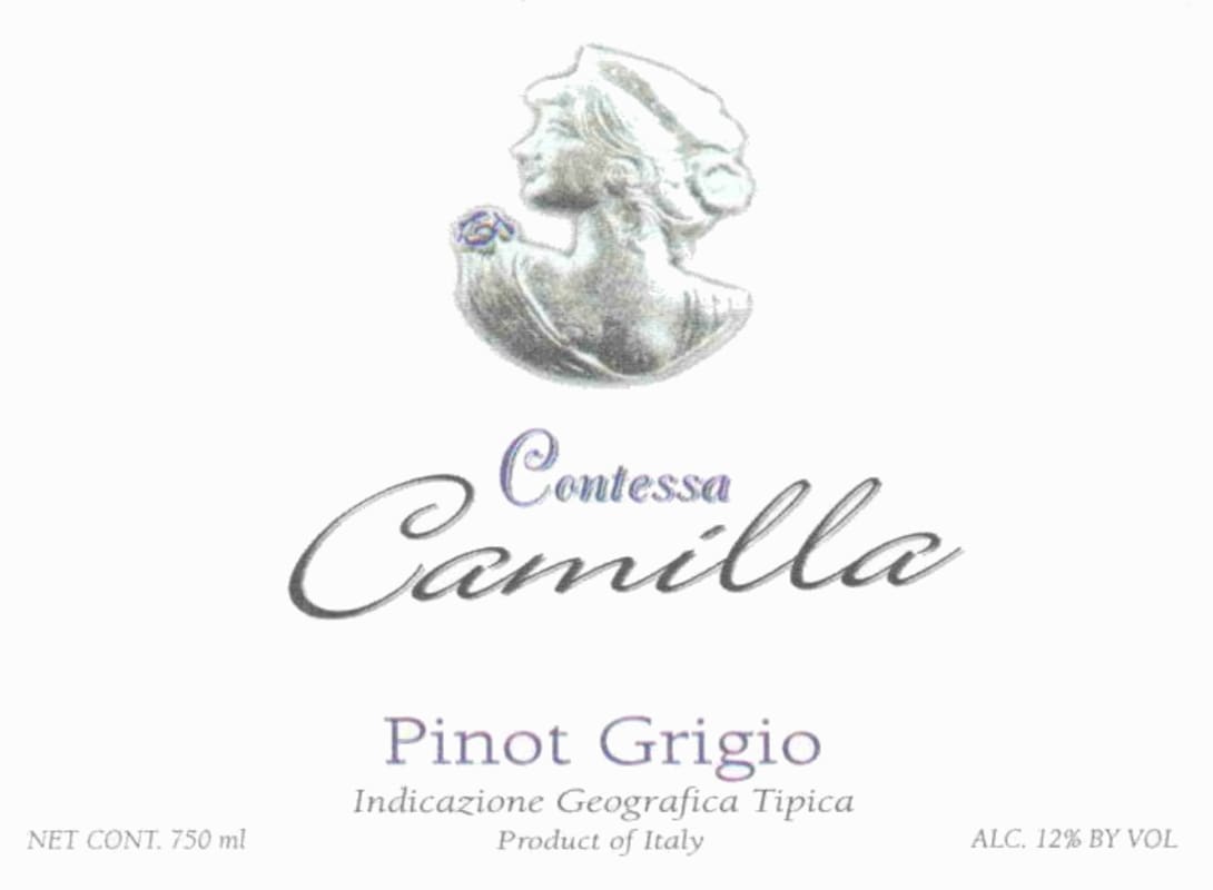 Di Camillo Vini Contessa Camilla Pinot Grigio 2015 Front Label