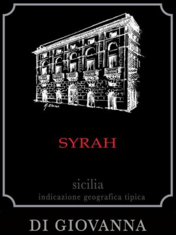Di Giovanna Sicilia Syrah 2013 Front Label