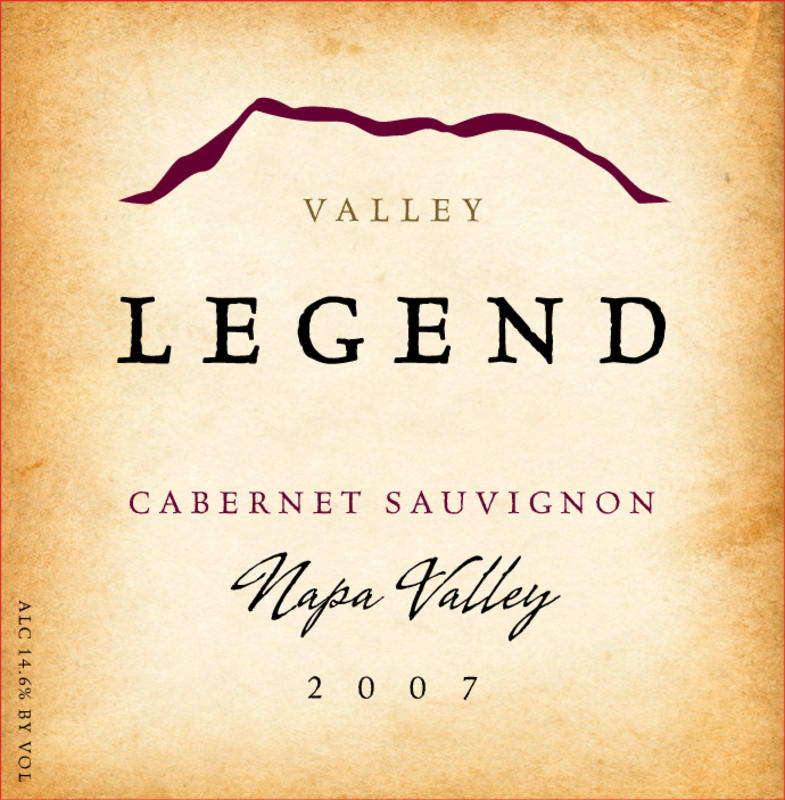 Valley Legend Napa Valley Cabernet Sauvignon 2007 Front Label