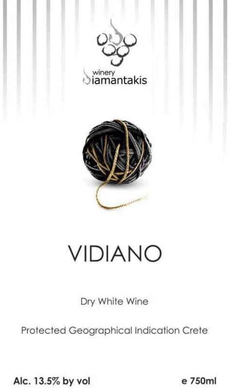 Diamantakis Winery Vidiano 2012 Front Label