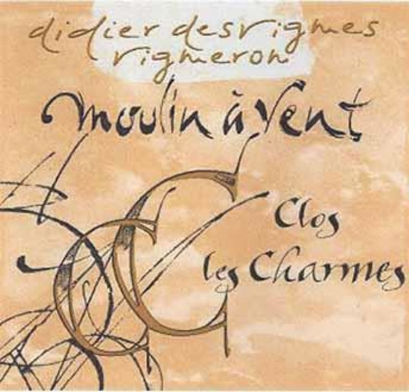 Didier Desvignes Moulin a Vent Clos les Charmes 2013 Front Label