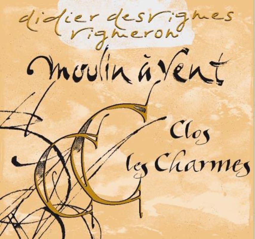Didier Desvignes Moulin a Vent Clos les Charmes 2009 Front Label