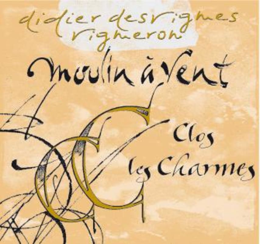 Didier Desvignes Moulin a Vent Clos les Charmes 2008 Front Label