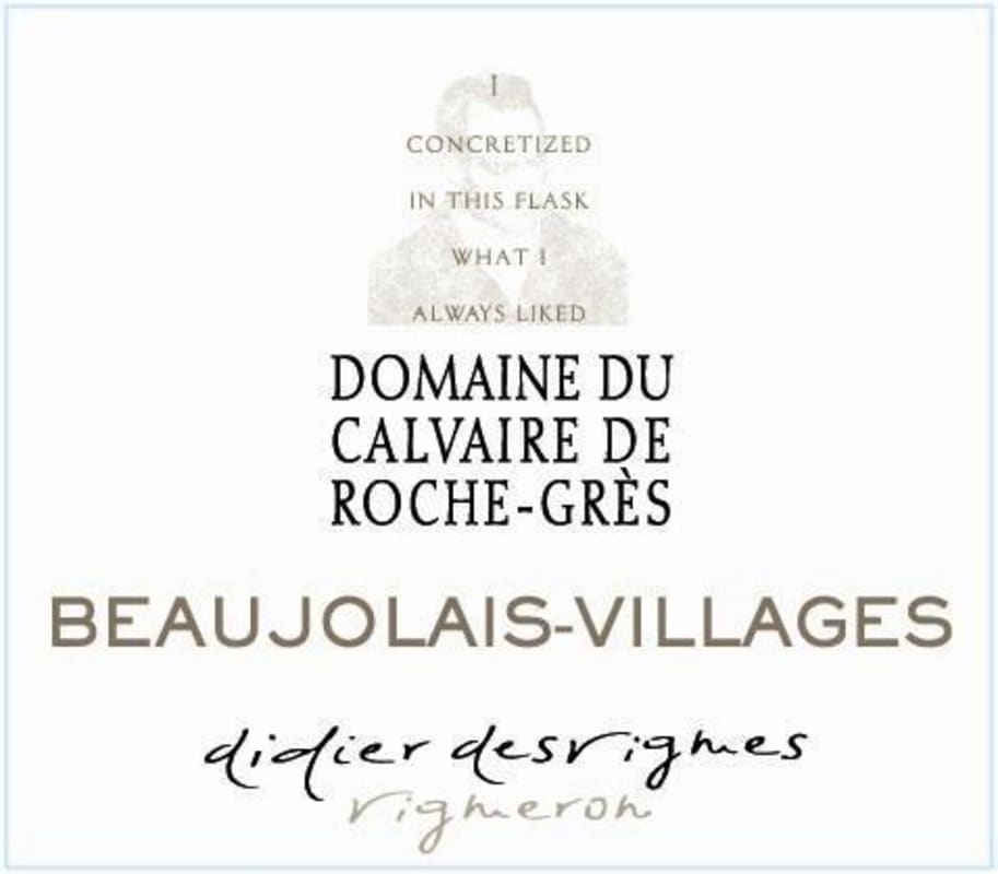 Didier Desvignes Beaujolais Villages 2015 Front Label