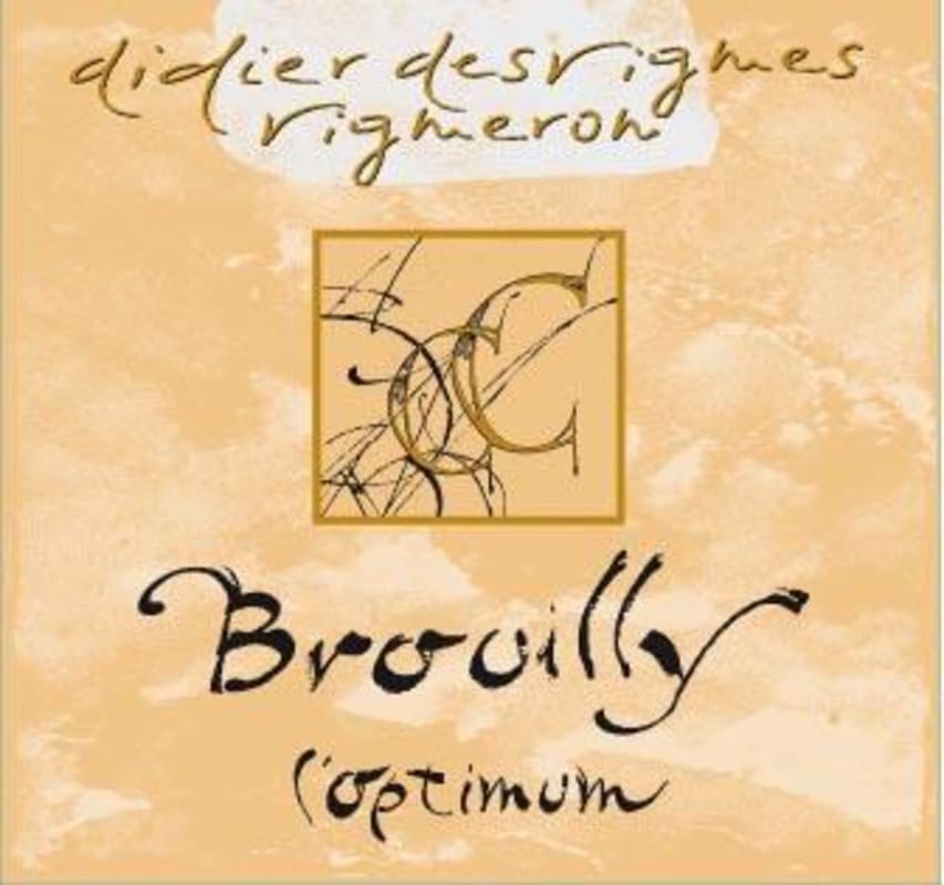 Didier Desvignes Brouilly Cuvee l'Optimum 2012 Front Label