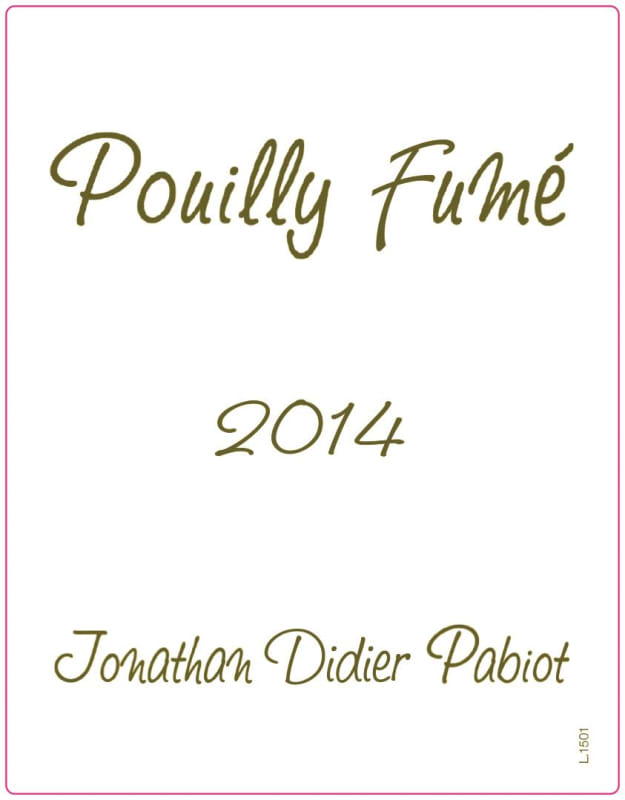 Didier et Jonathan Pabiot Pouilly Fume 2014 Front Label