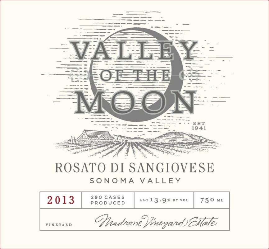 Valley of the Moon Rosato di Sangiovese 2013 Front Label