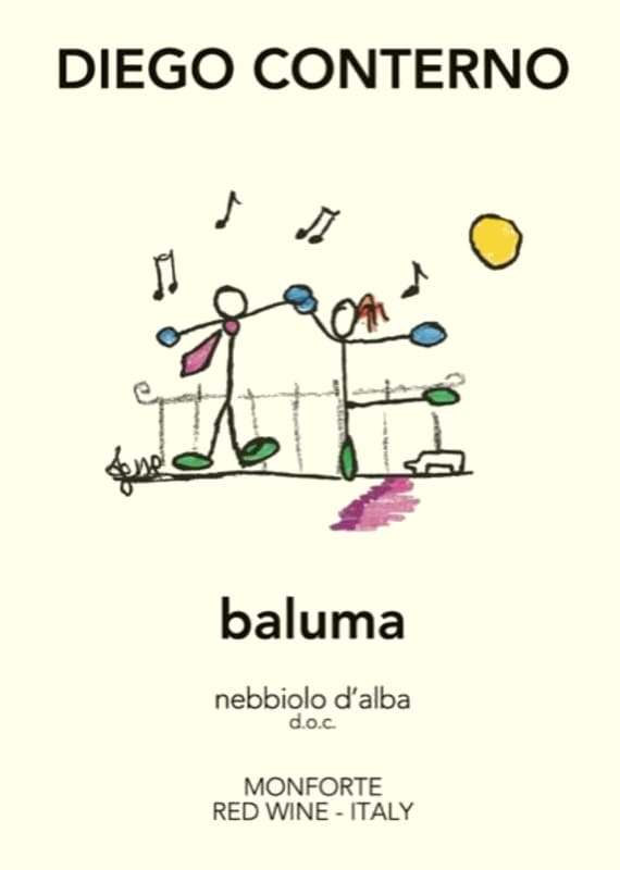 Diego Conterno Langhe Baluma Nebbiolo 2013 Front Label