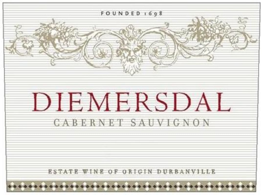 Diemersdal Estate Cabernet Sauvignon 2006 Front Label