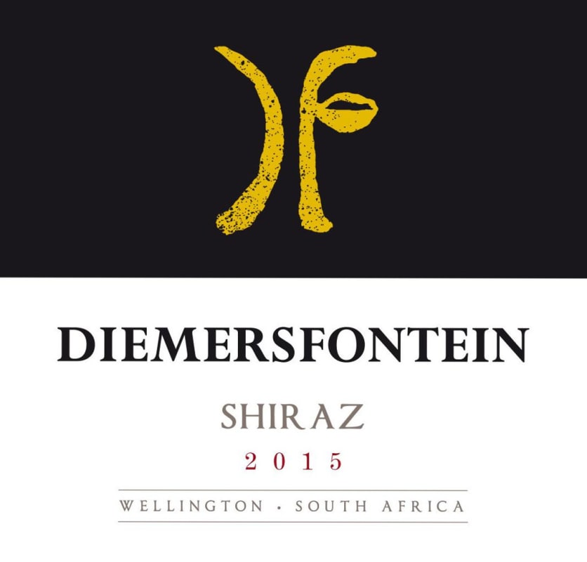 Diemersfontein Wine and Country Estate Shiraz 2015 Front Label
