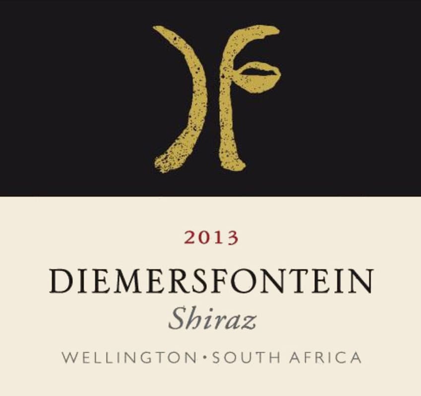 Diemersfontein Wine and Country Estate Shiraz 2013 Front Label