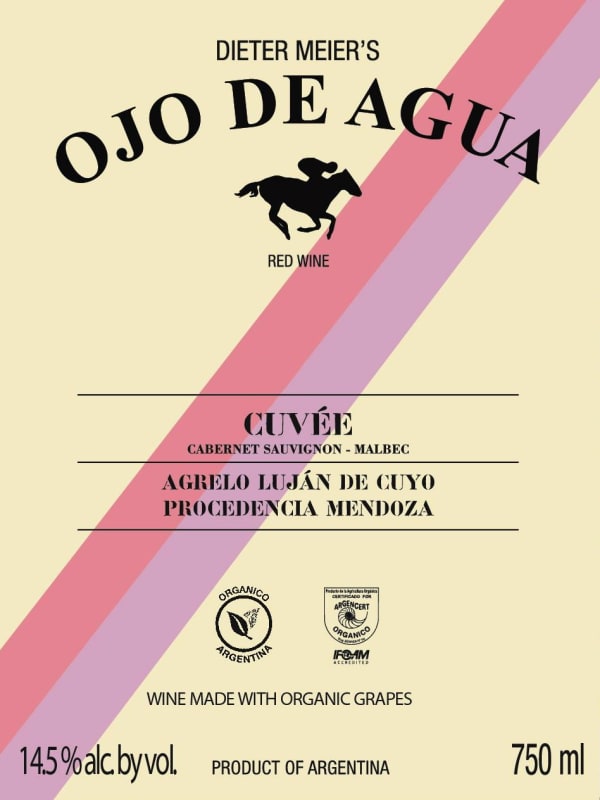 Dieter Meier Ojo De Agua Agrelo Cuvee 2014 Front Label