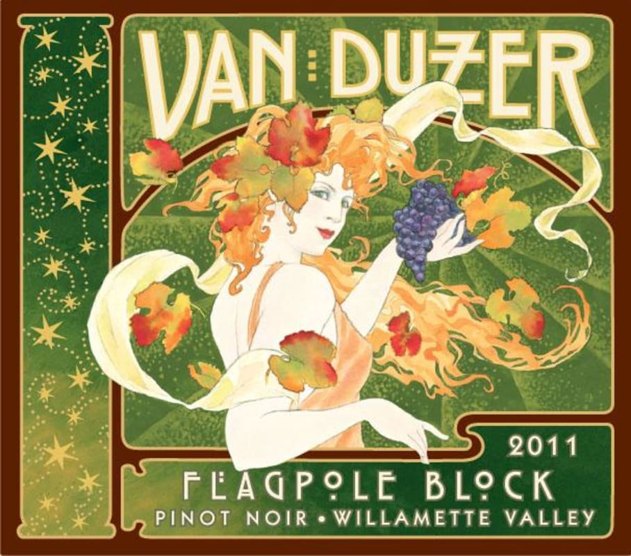 Van Duzer Flagpole Block Pinot Noir 2011 Front Label