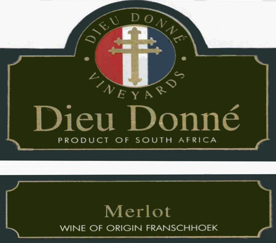 Dieu Donne Vineyards Merlot 2012 Front Label